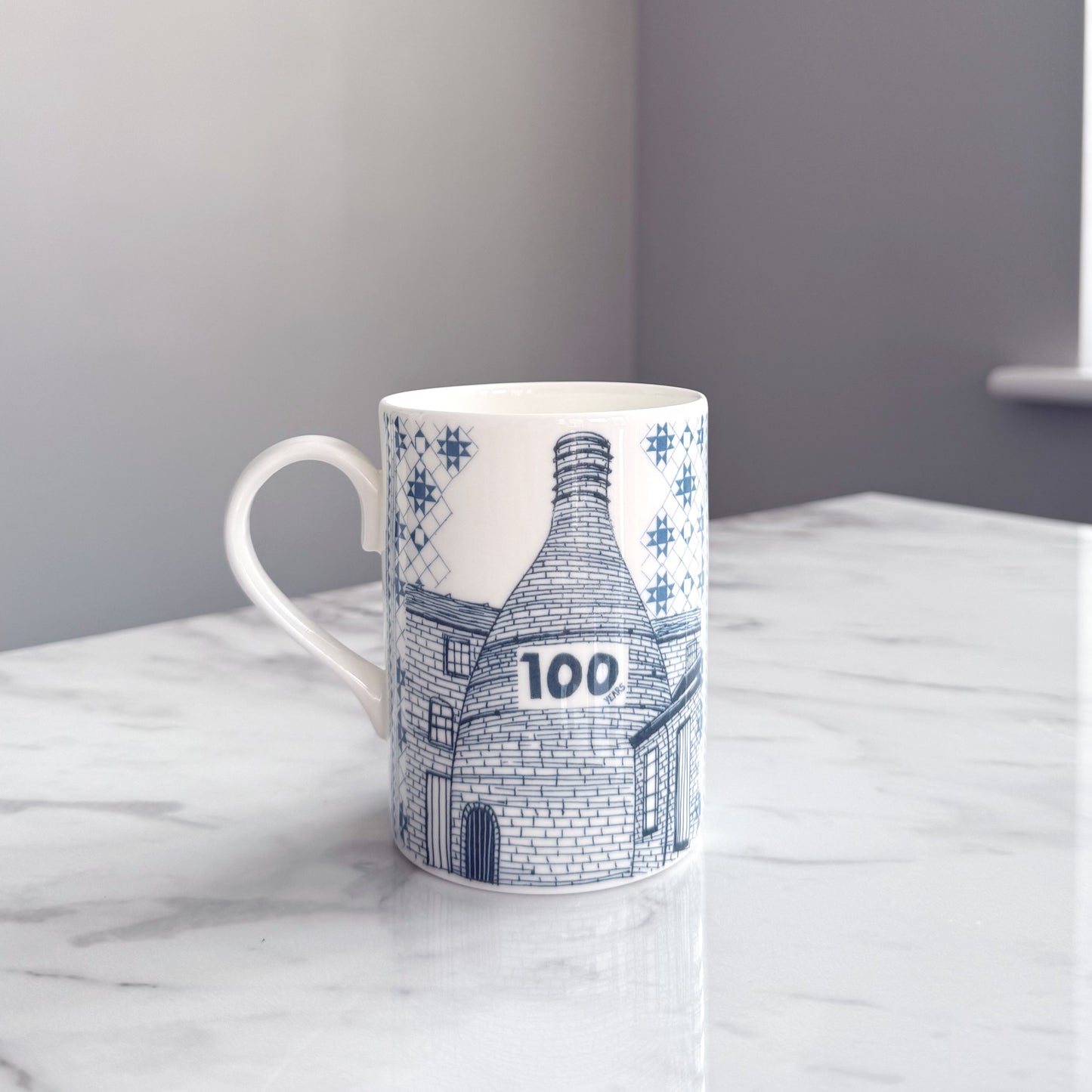 100 Years, Stoke-on-Trent Centenary Mug - Middleport Pottery Bottle Kiln Print