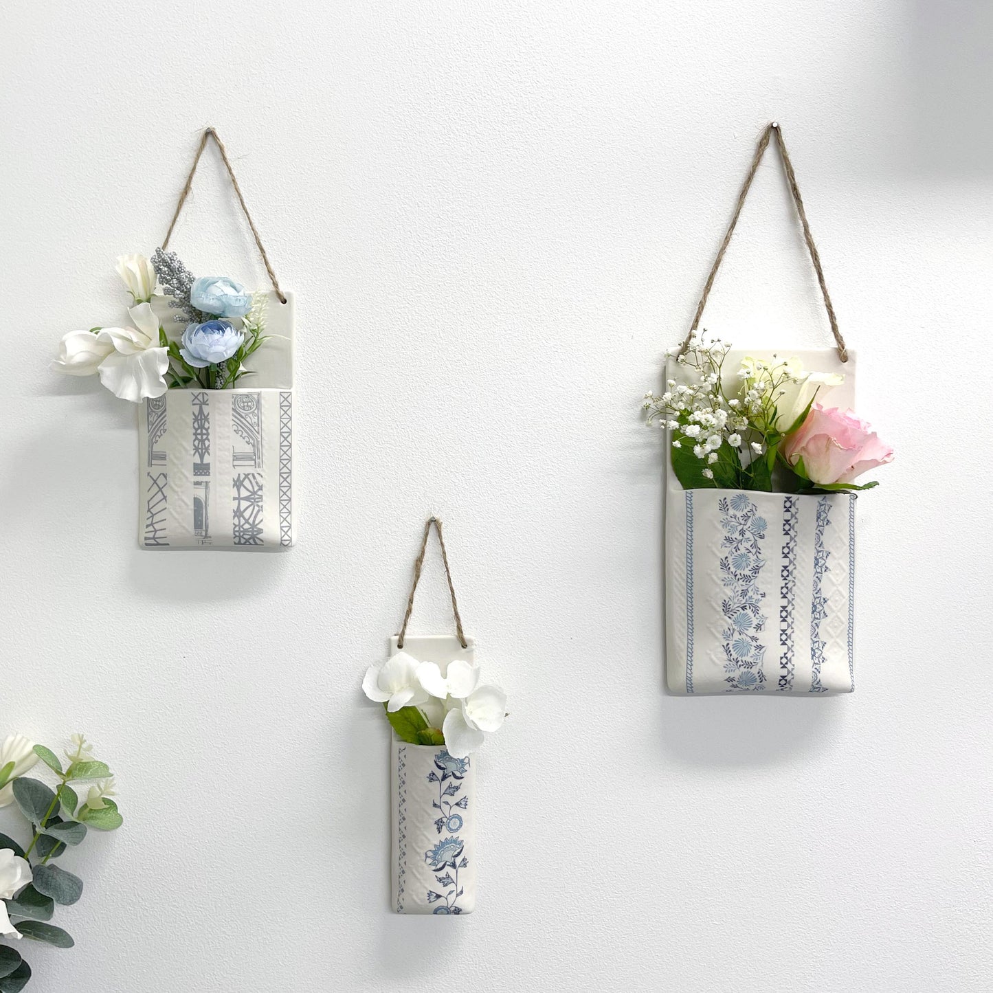 Large Wall Hanging Pocket Planter - Fusion Design 1