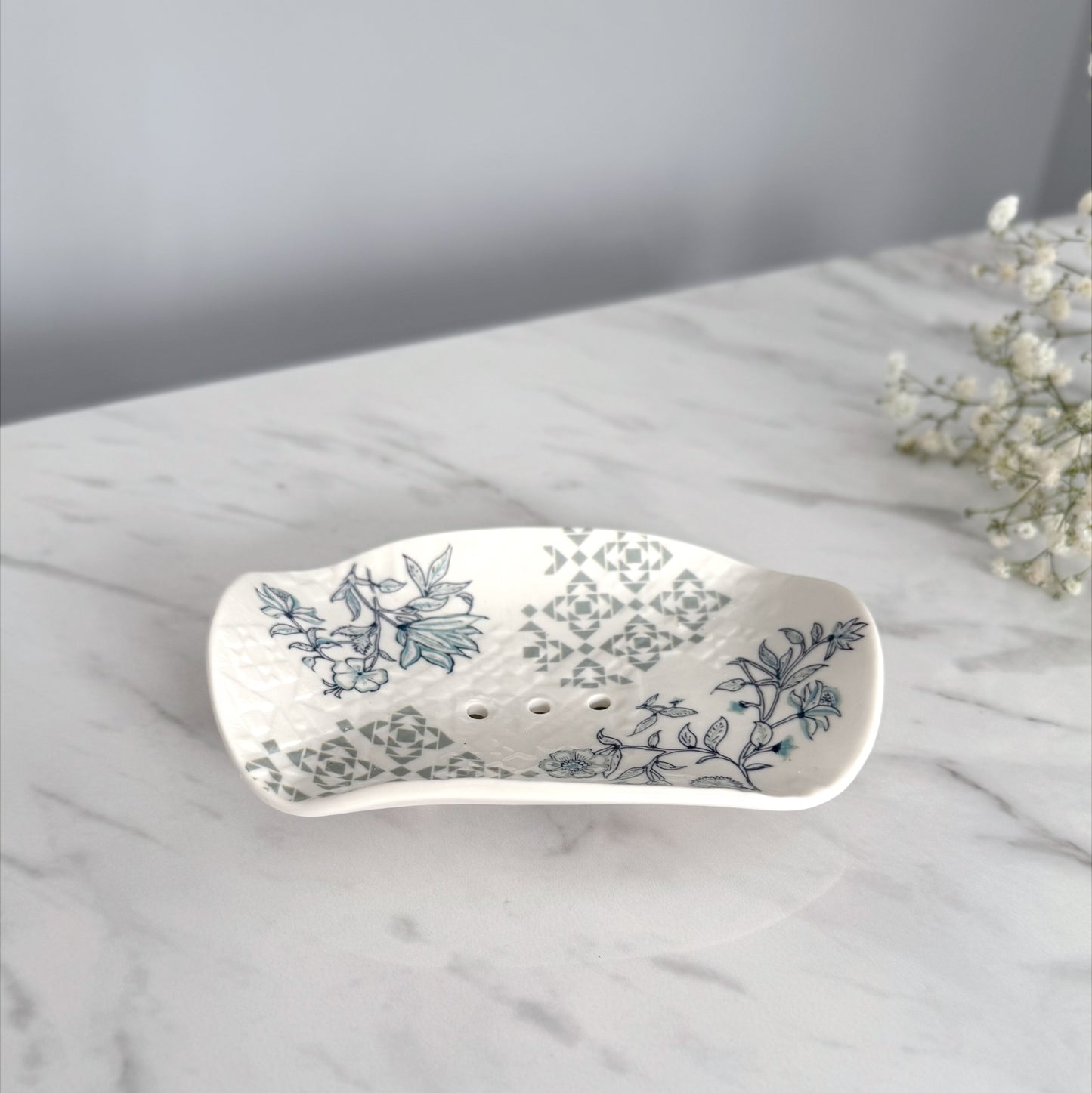 Azalea Porcelain Soap Dish