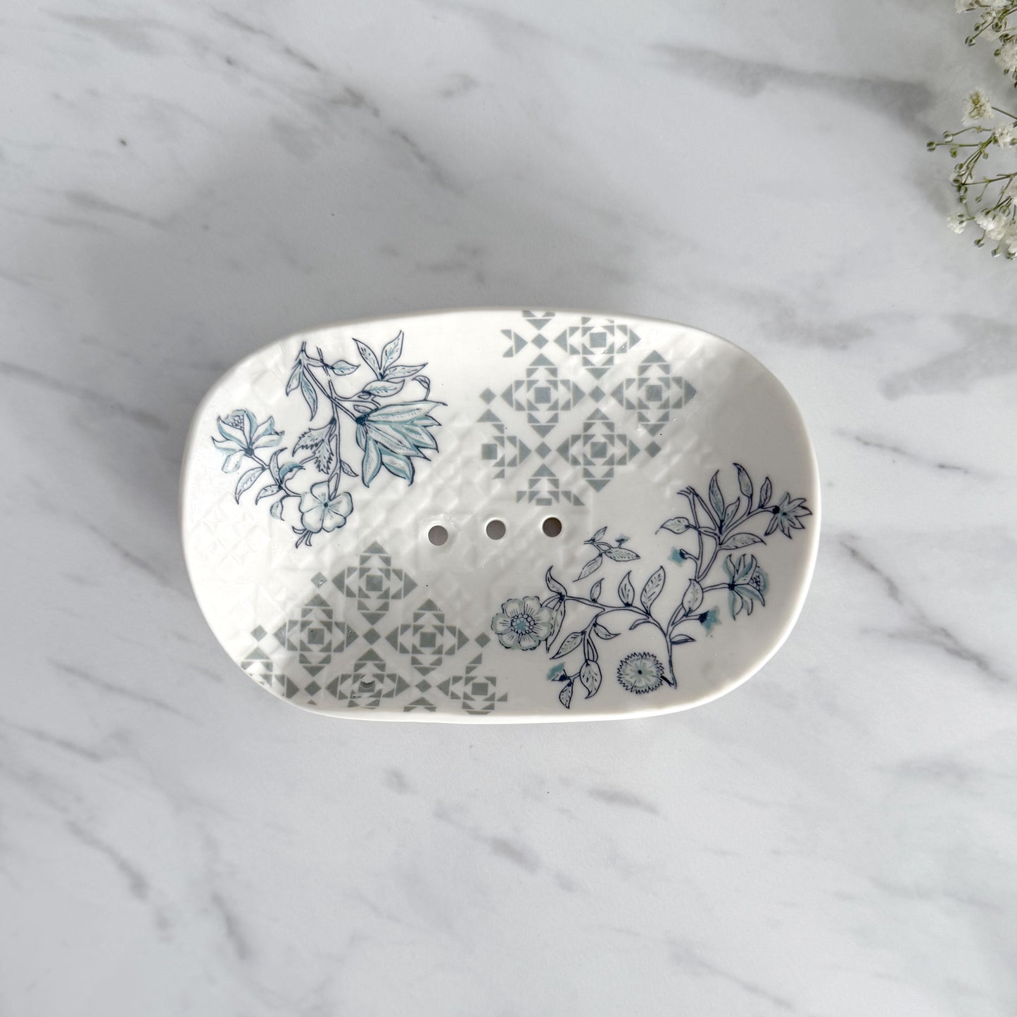 Azalea Porcelain Soap Dish