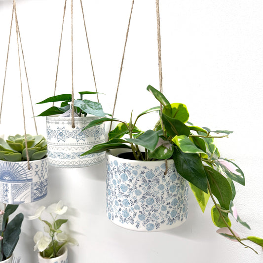 Large Hanging Planter Pot - Daisy