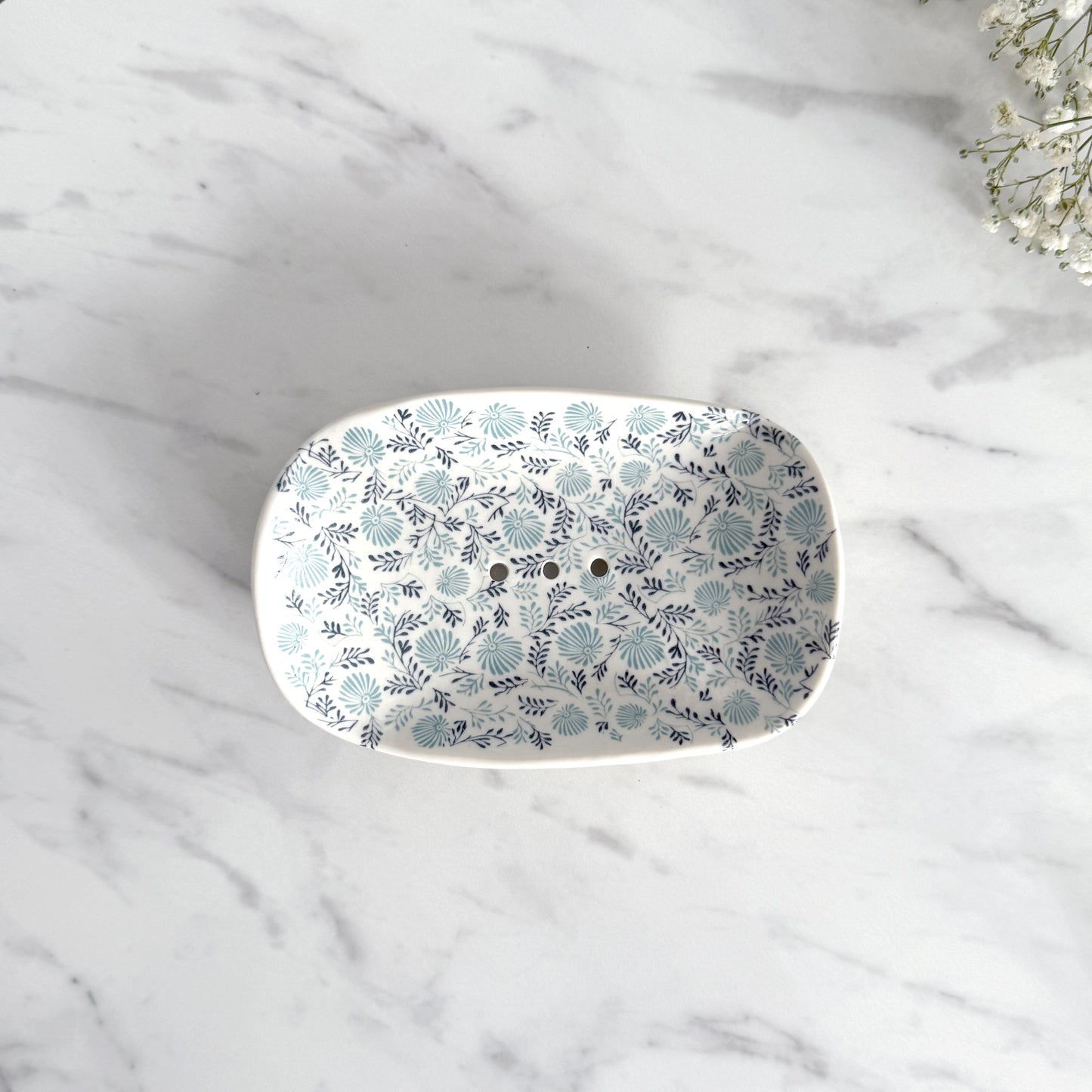 Daisy Porcelain Soap Dish