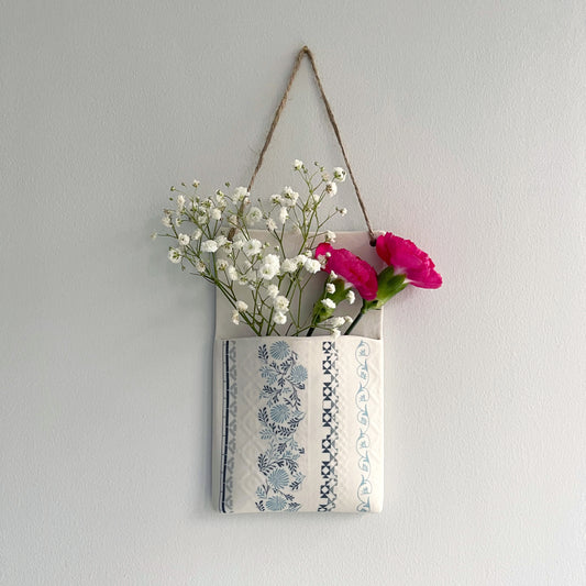 Wall Hanging Pocket Planter - Design 1