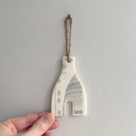 Handmade Bottle Kiln Decoration - 100 Years, Stoke-on-Trent Centenary