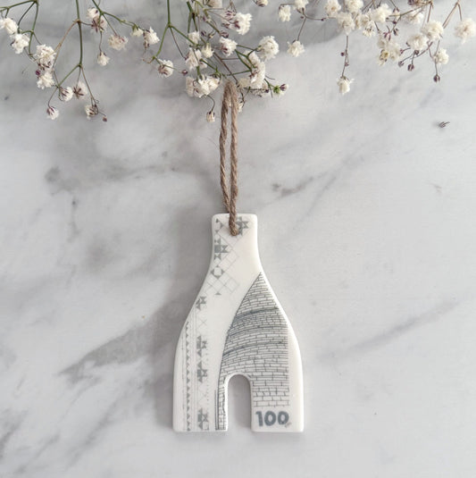 Handmade Bottle Kiln Decoration - 100 Years, Stoke-on-Trent Centenary