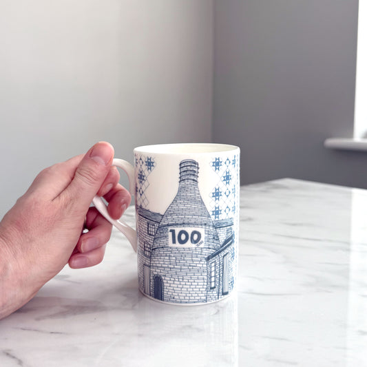 100 Years, Stoke-on-Trent Centenary Mug - Middleport Pottery Bottle Kiln Print