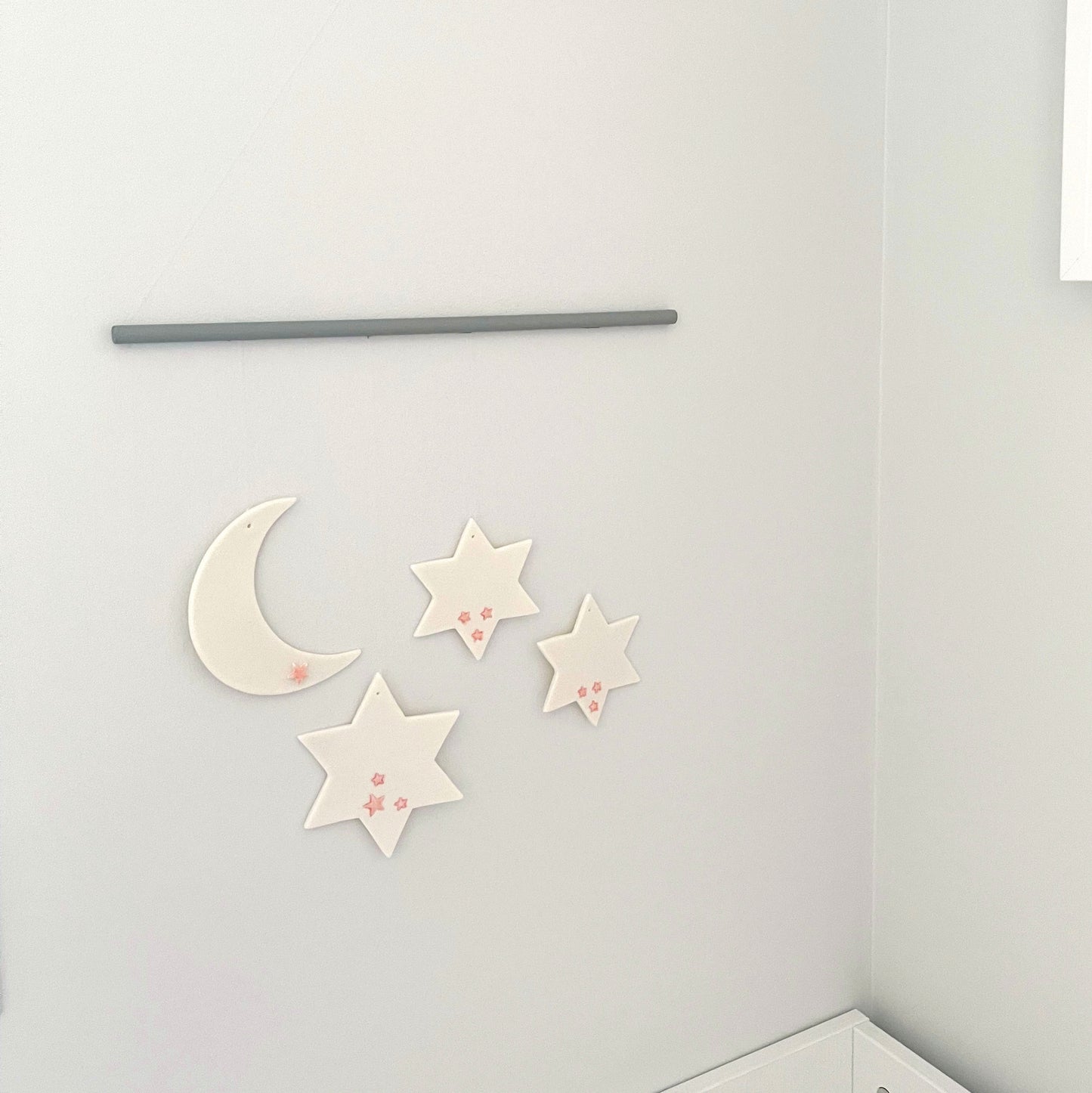 Stars & Moon Mobile - Pink