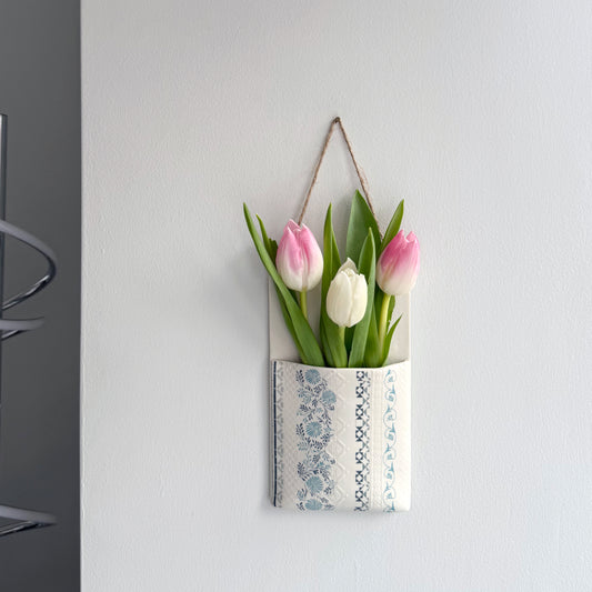 Wall Hanging Pocket Planter - Design 1
