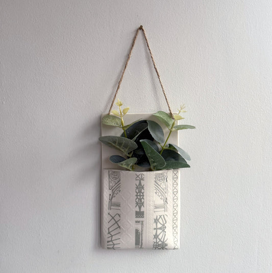 Wall Hanging Pocket Planter - Architecture Design 2