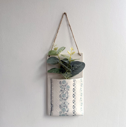 Wall Hanging Pocket Planter - Design 1 - 2