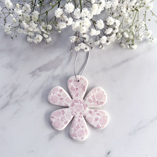 Handmade Flower Decoration - Pink Daisy Design