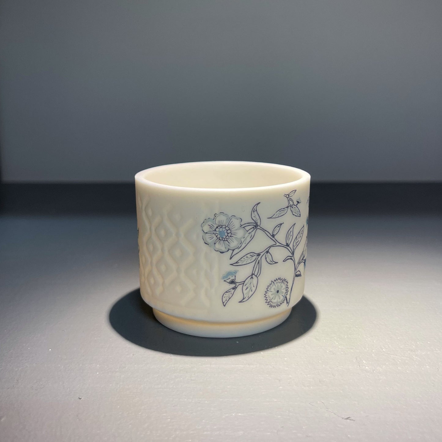 Small Etched Fusion Tealight Holder - Azalea