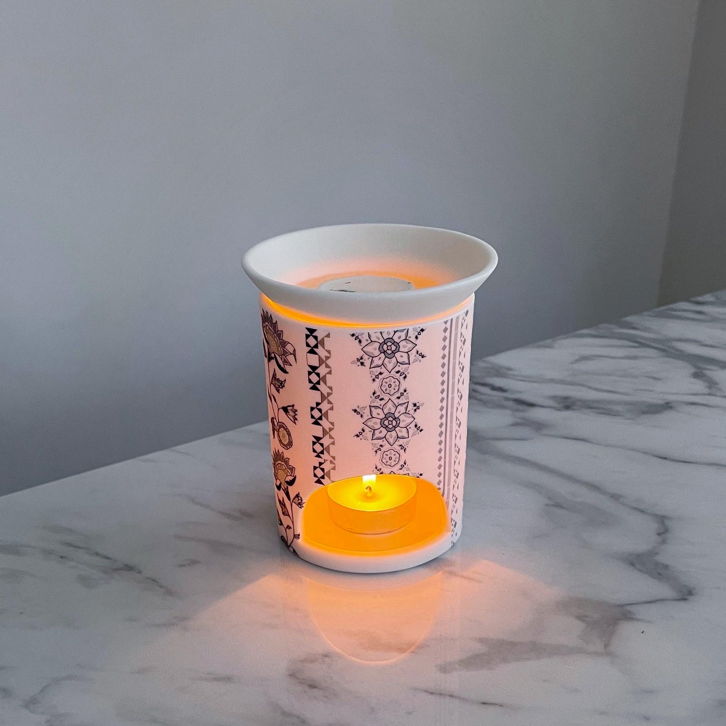 Wax Melt Burner - Jasmine Design