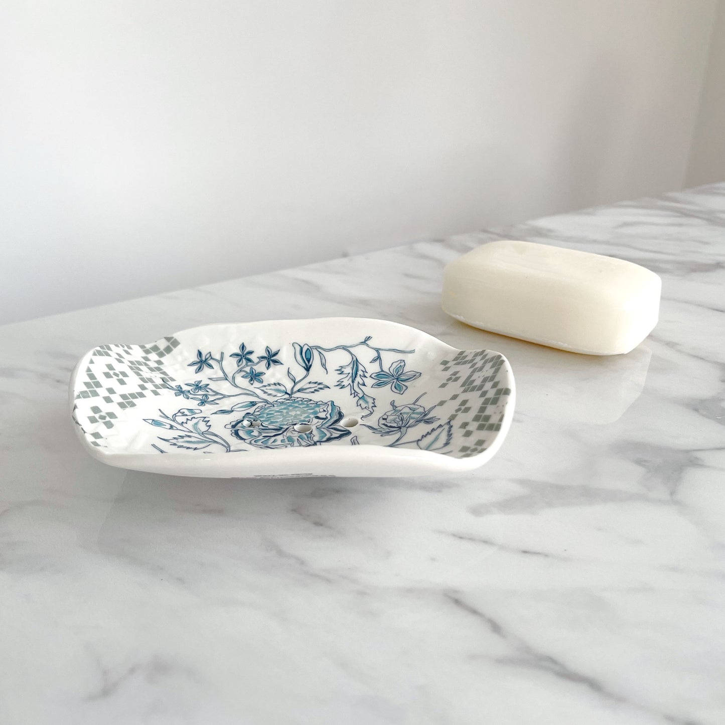 Peony Porcelain Soap Dish