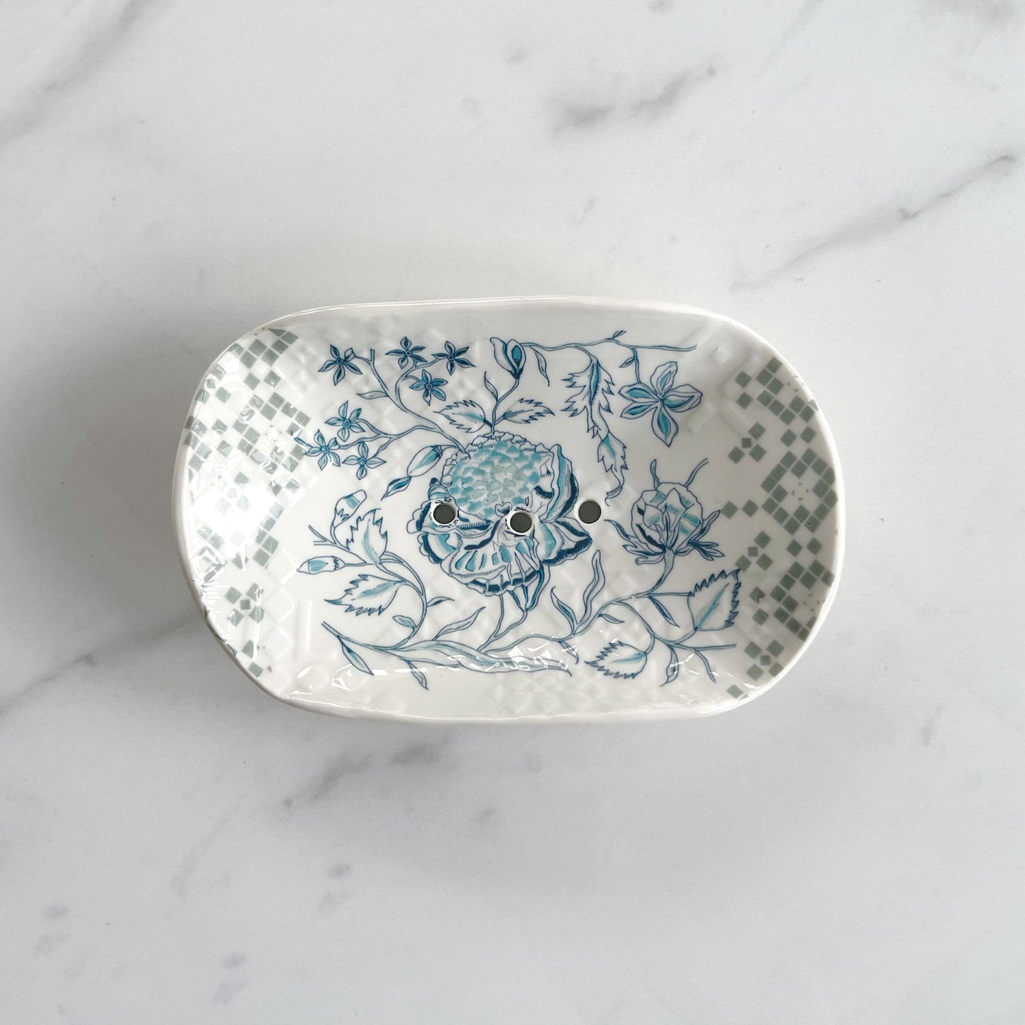 Peony Porcelain Soap Dish