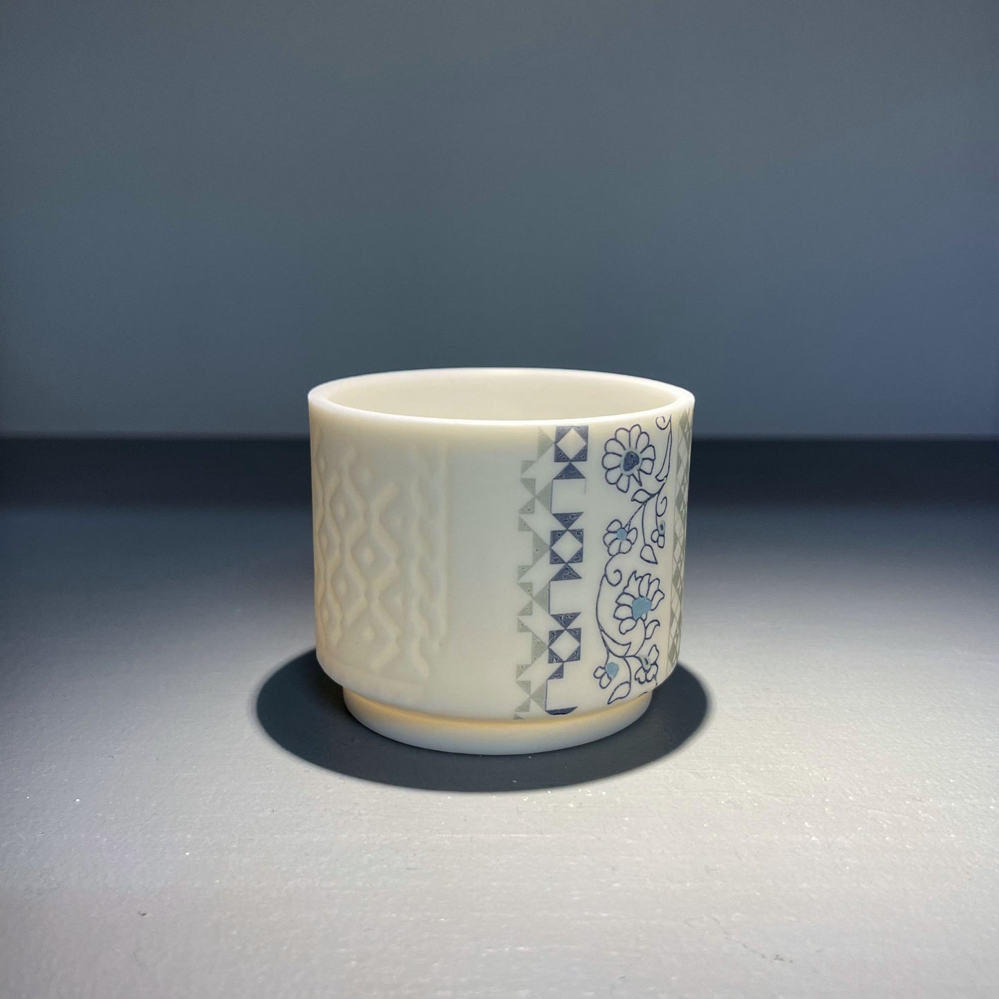 Small Etched Fusion Tealight Holder - Jasmine