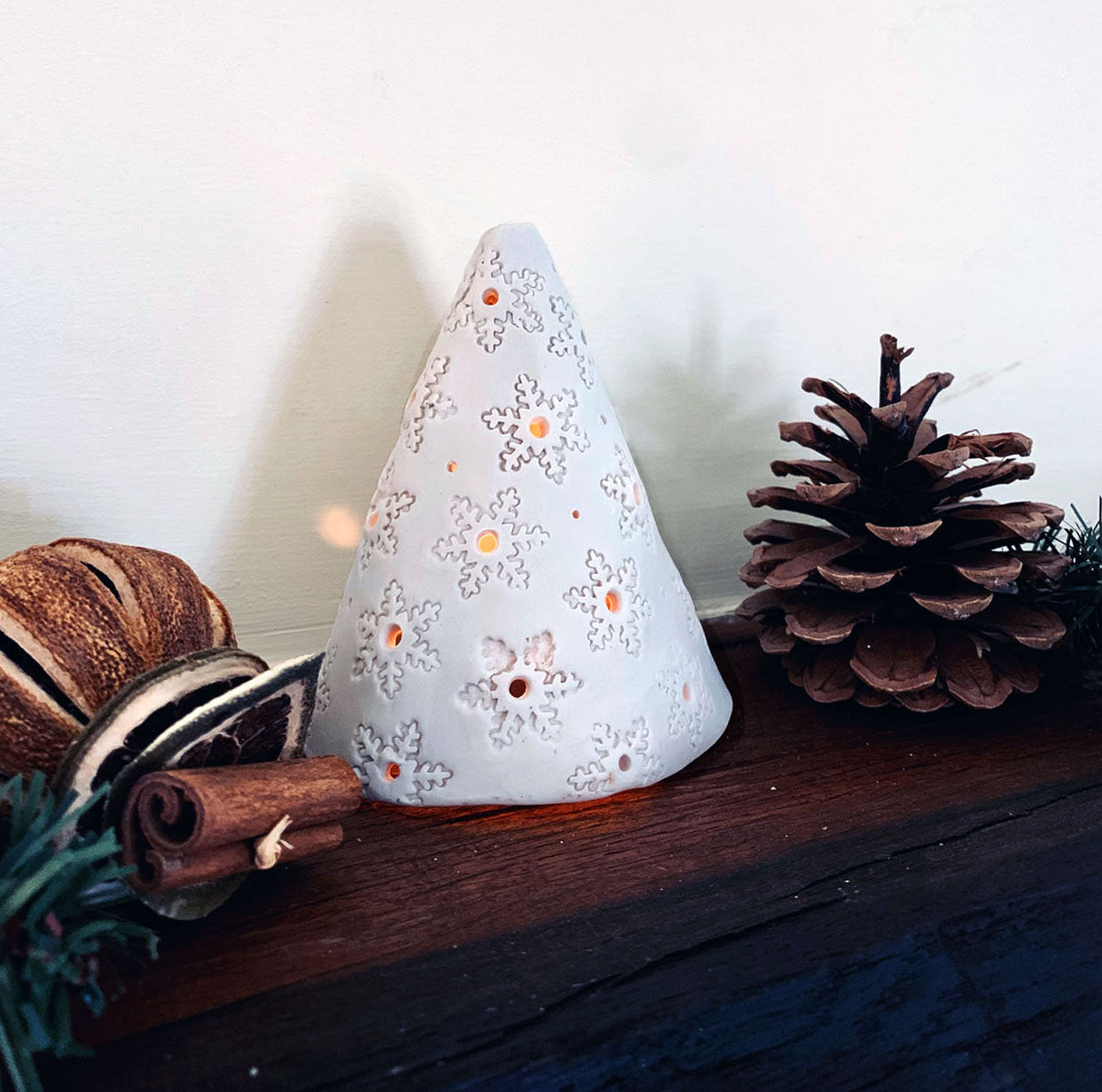 Porcelain Christmas Cone Workshop - Tree Hangers & Tealight Holders