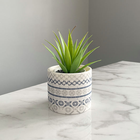 Victorian Tiles Tealight/ Planter Pot