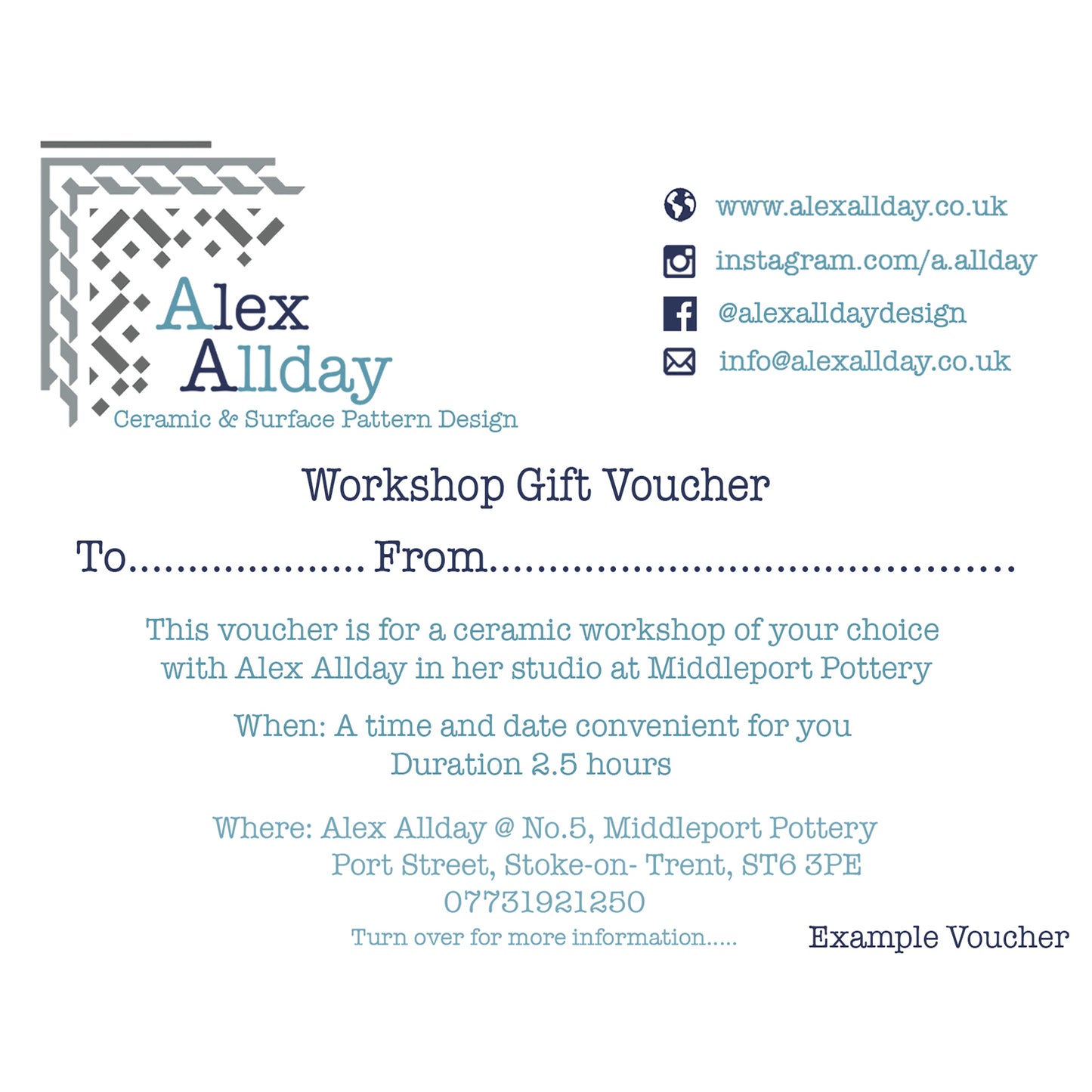 Workshop Gift Vouchers