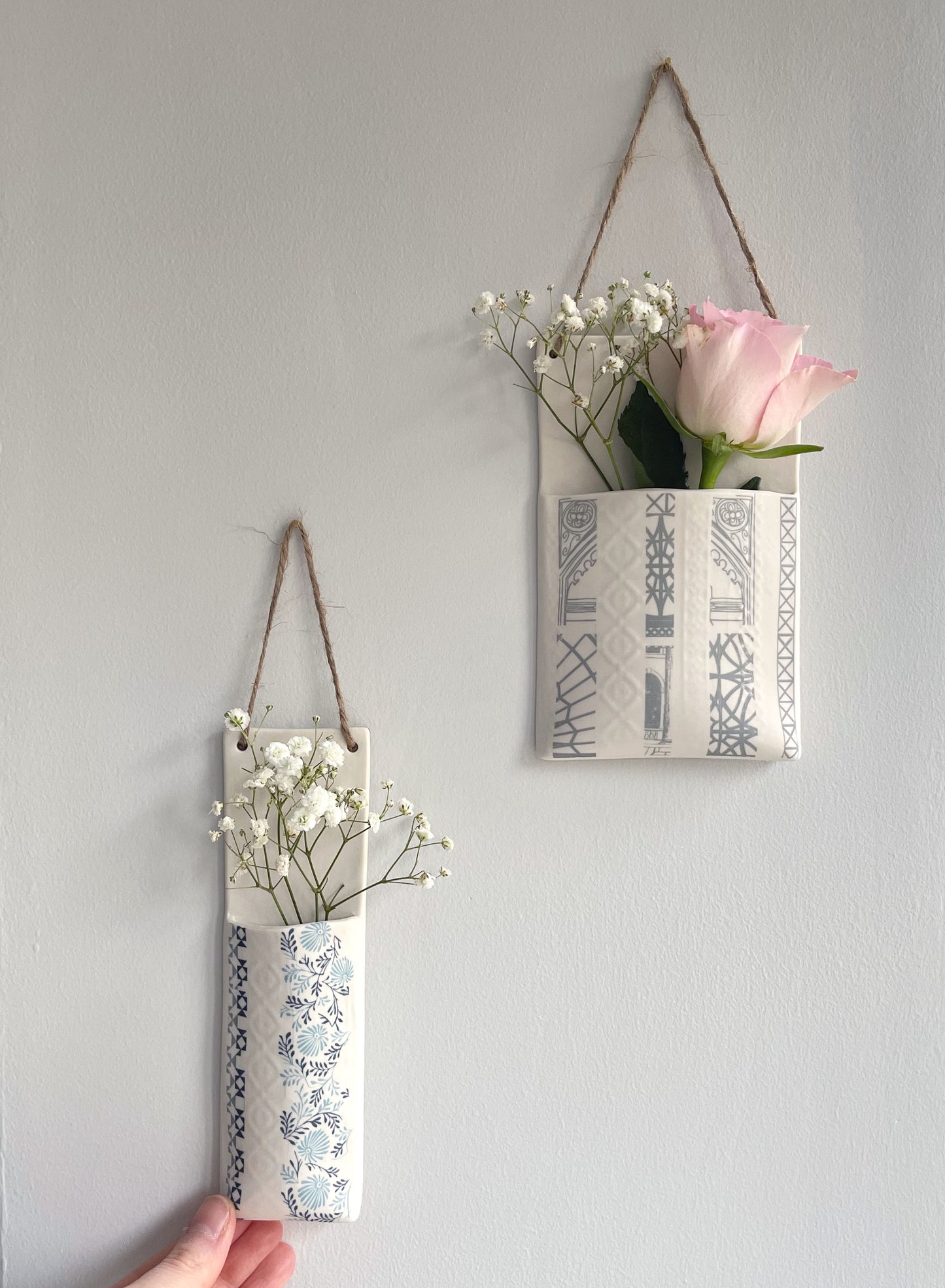 Wall Hanging Pocket Planter - Architecture Design