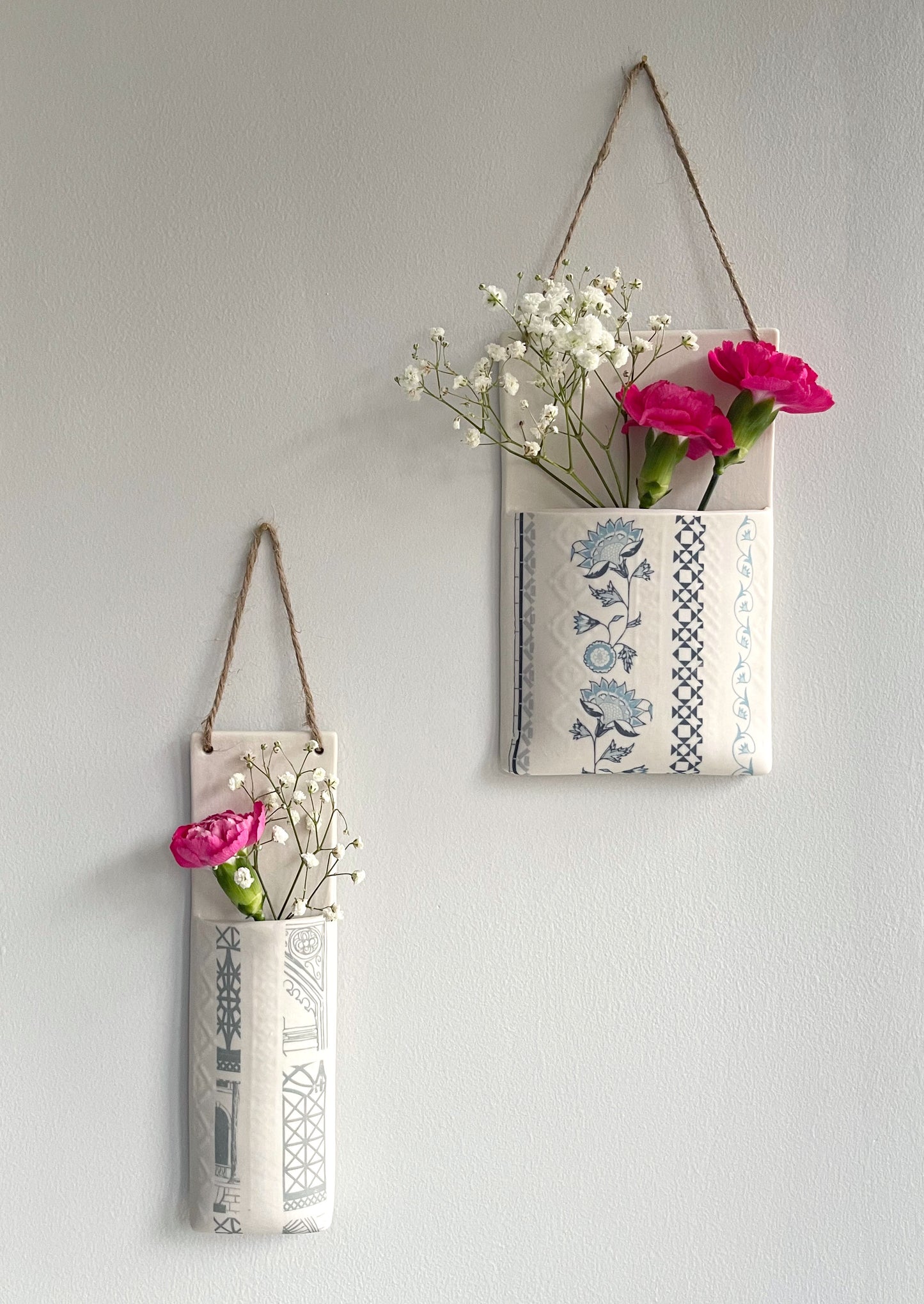 Wall Hanging Pocket Planter - Design 2