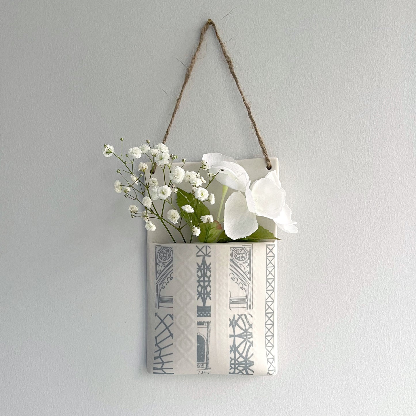 Wall Hanging Pocket Planter - Architecture Design