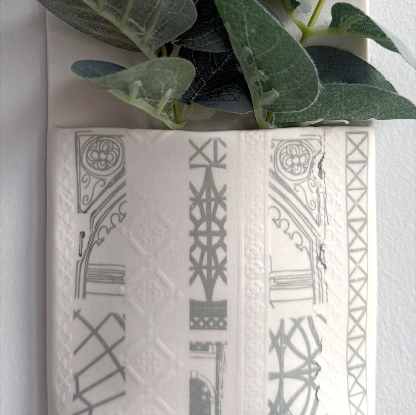 Wall Hanging Pocket Planter - Architecture Design 2