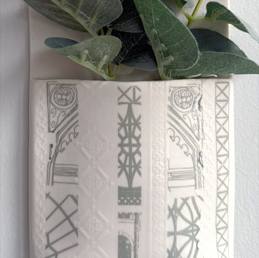 Wall Hanging Pocket Planter - Architecture Design 2