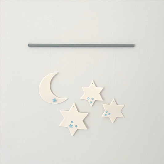 Stars & Moon Mobile - Blue