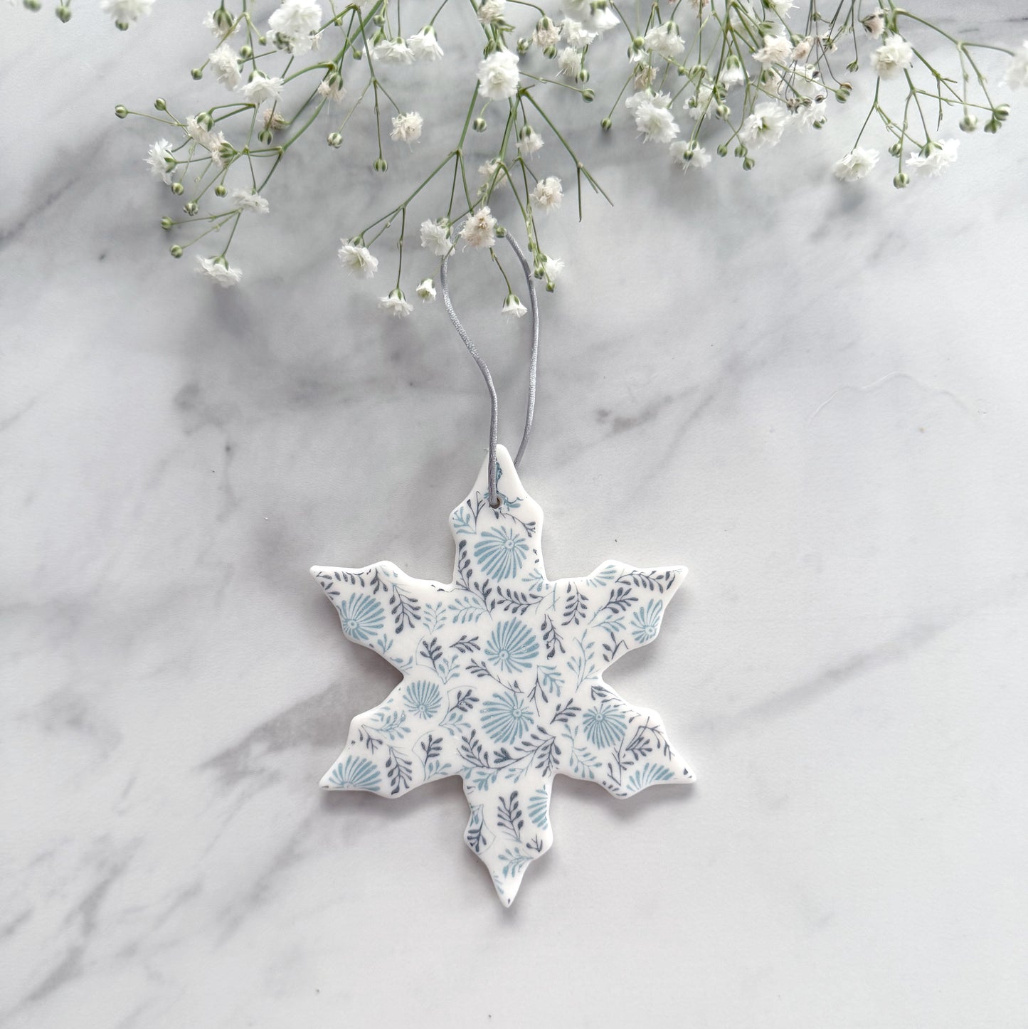 Handmade Daisy Snowflake Decoration