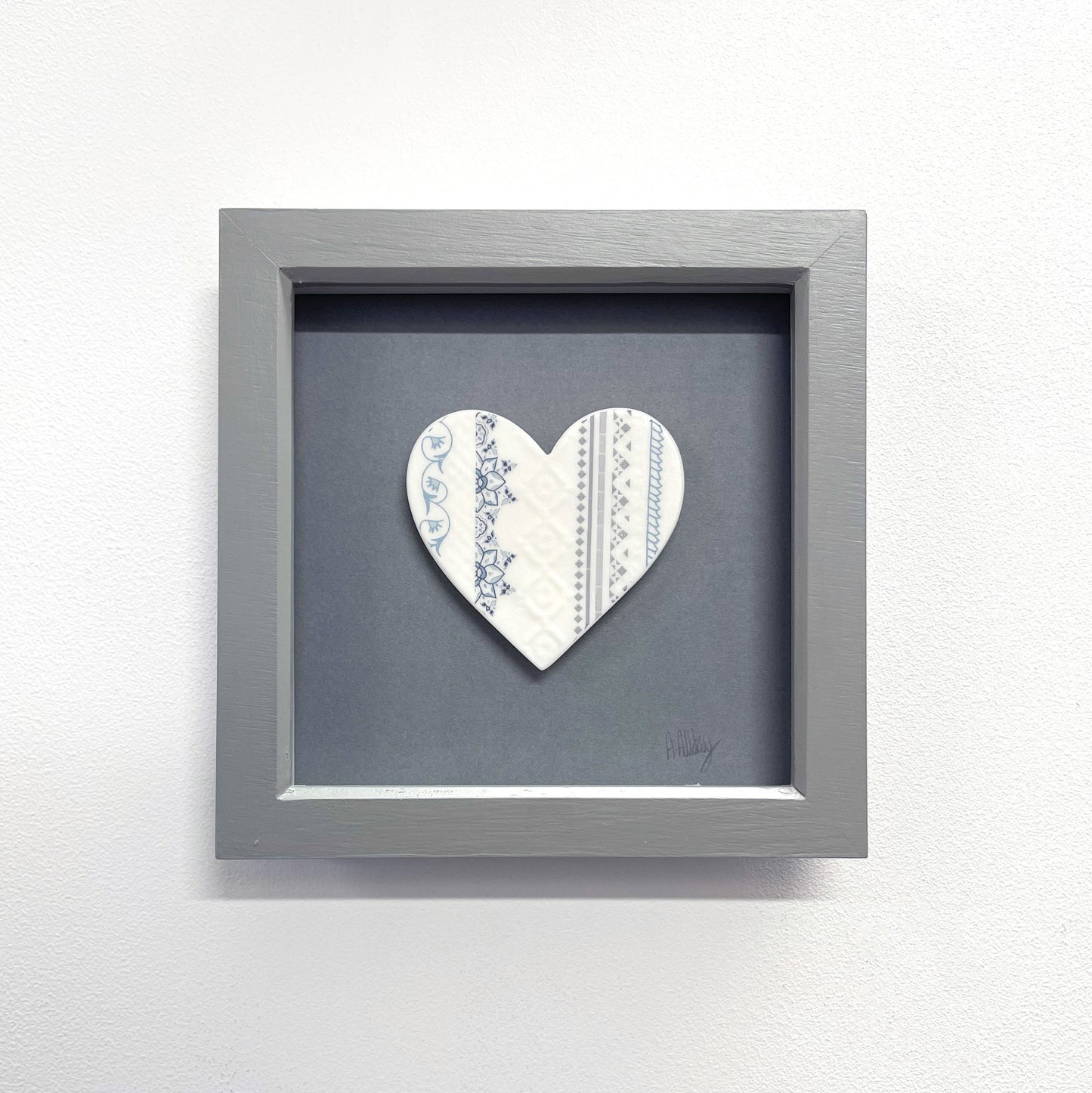 Framed Porcelain Heart