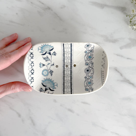 Jasmine Porcelain Soap Dish