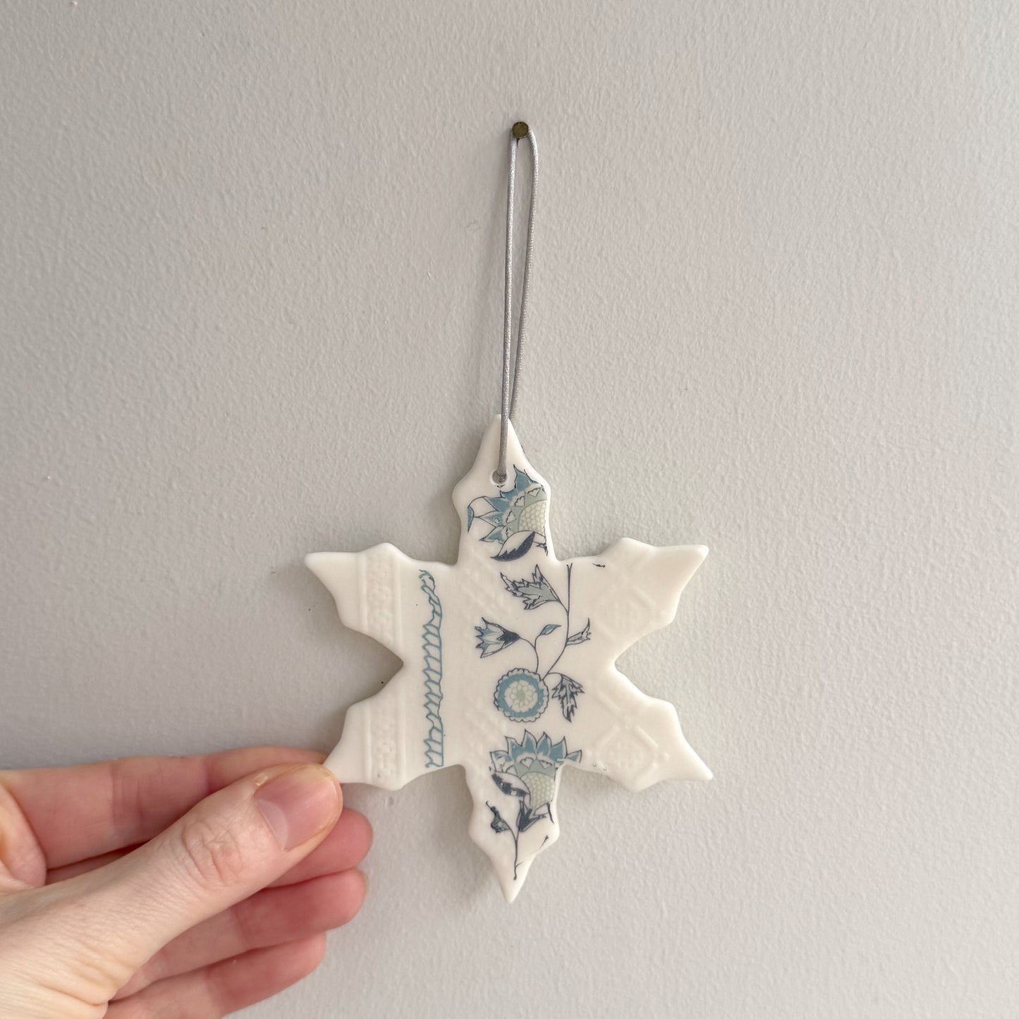 Handmade Jasmine Snowflake Decoration