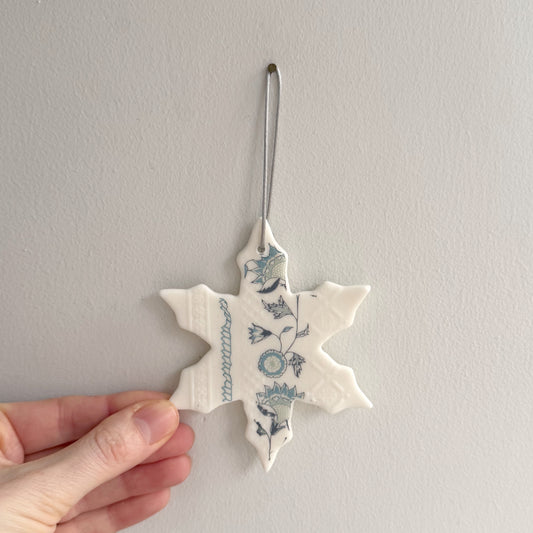 Handmade Jasmine Snowflake Decoration