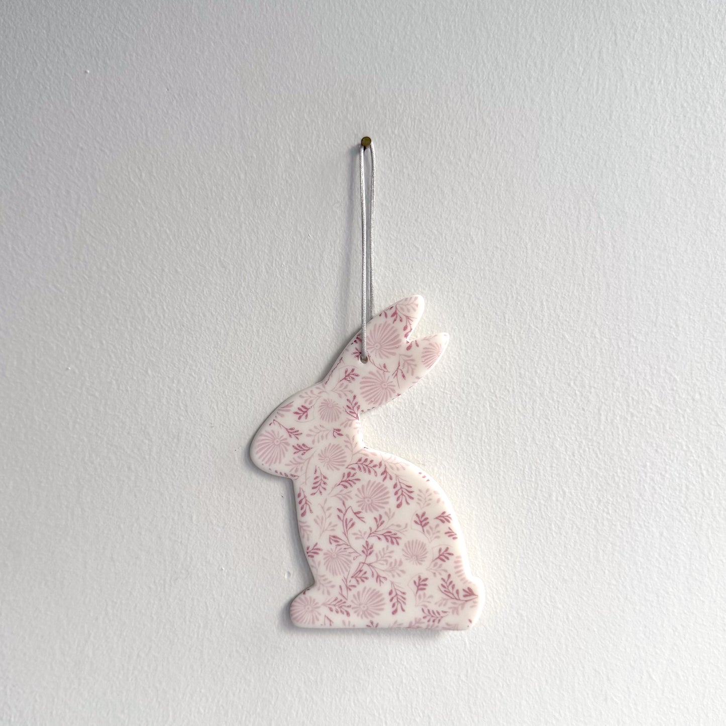 Handmade Daisy Bunny Decoration - Pink