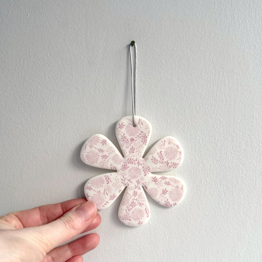 Handmade Flower Decoration - Pink Daisy Design