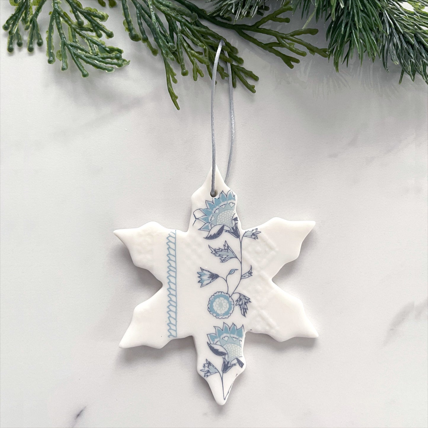 Handmade Jasmine Snowflake Decoration