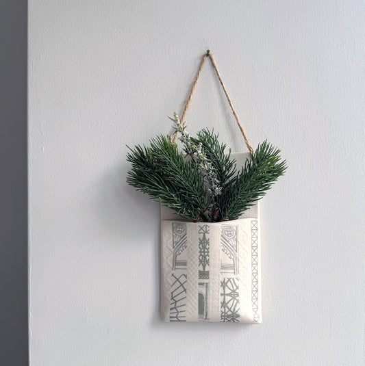Wall Hanging Pocket Planter - Architecture Design