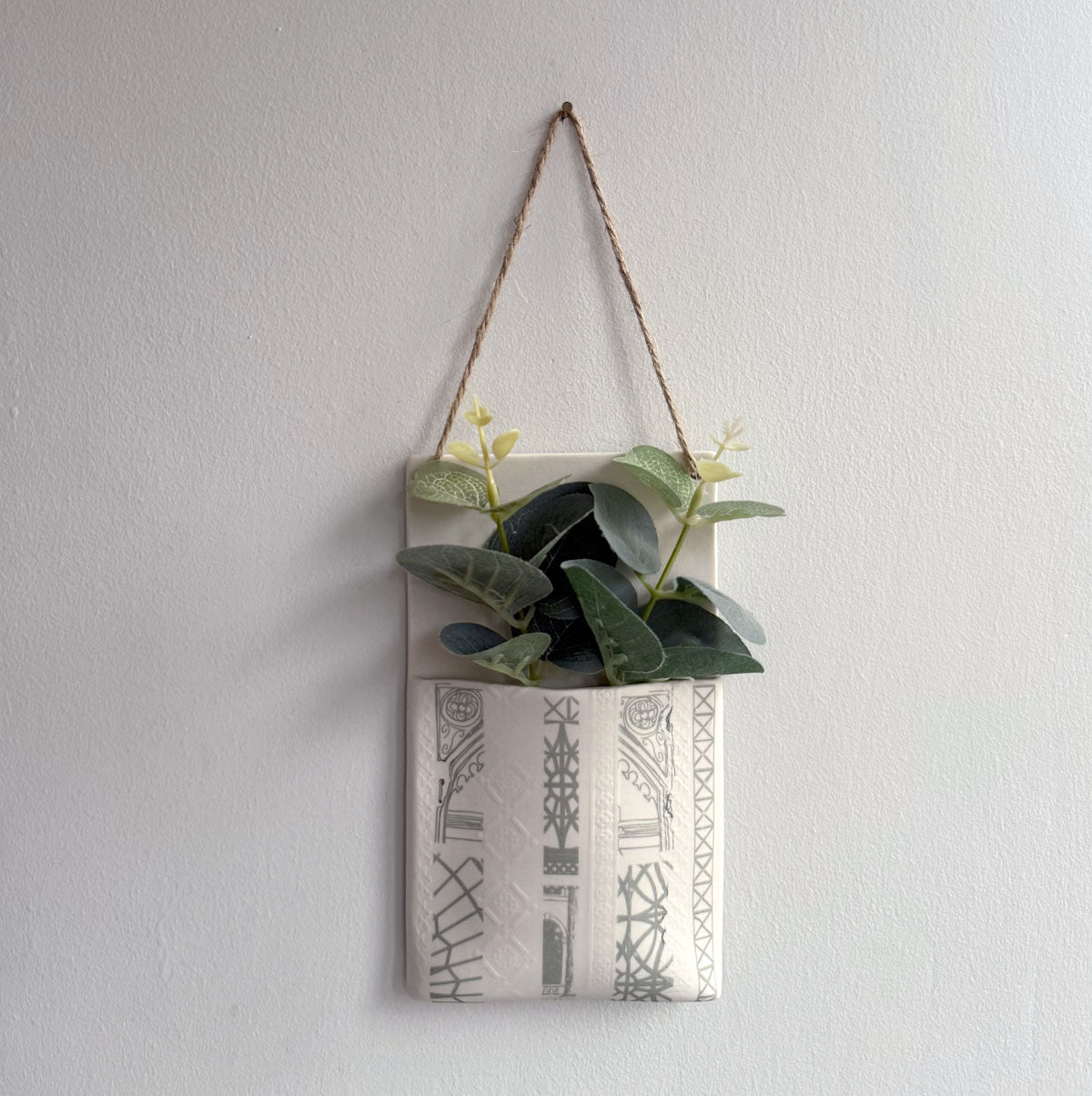 Wall Hanging Pocket Planter - Architecture Design 2