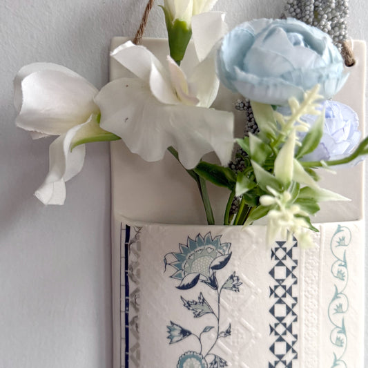 Wall Hanging Pocket Planter - Design 2