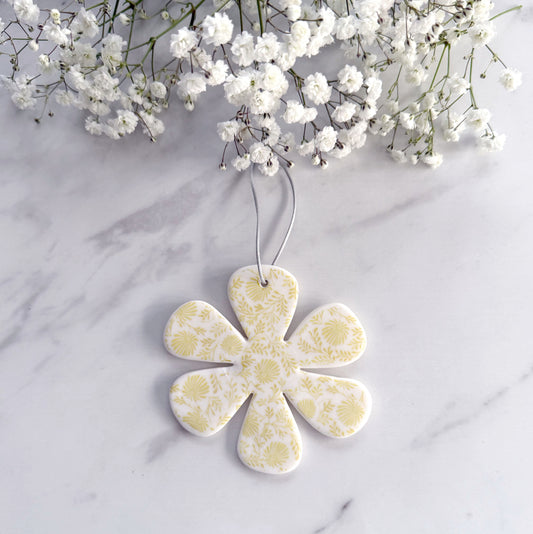 Handmade Flower Decoration - Yellow Daisy Design