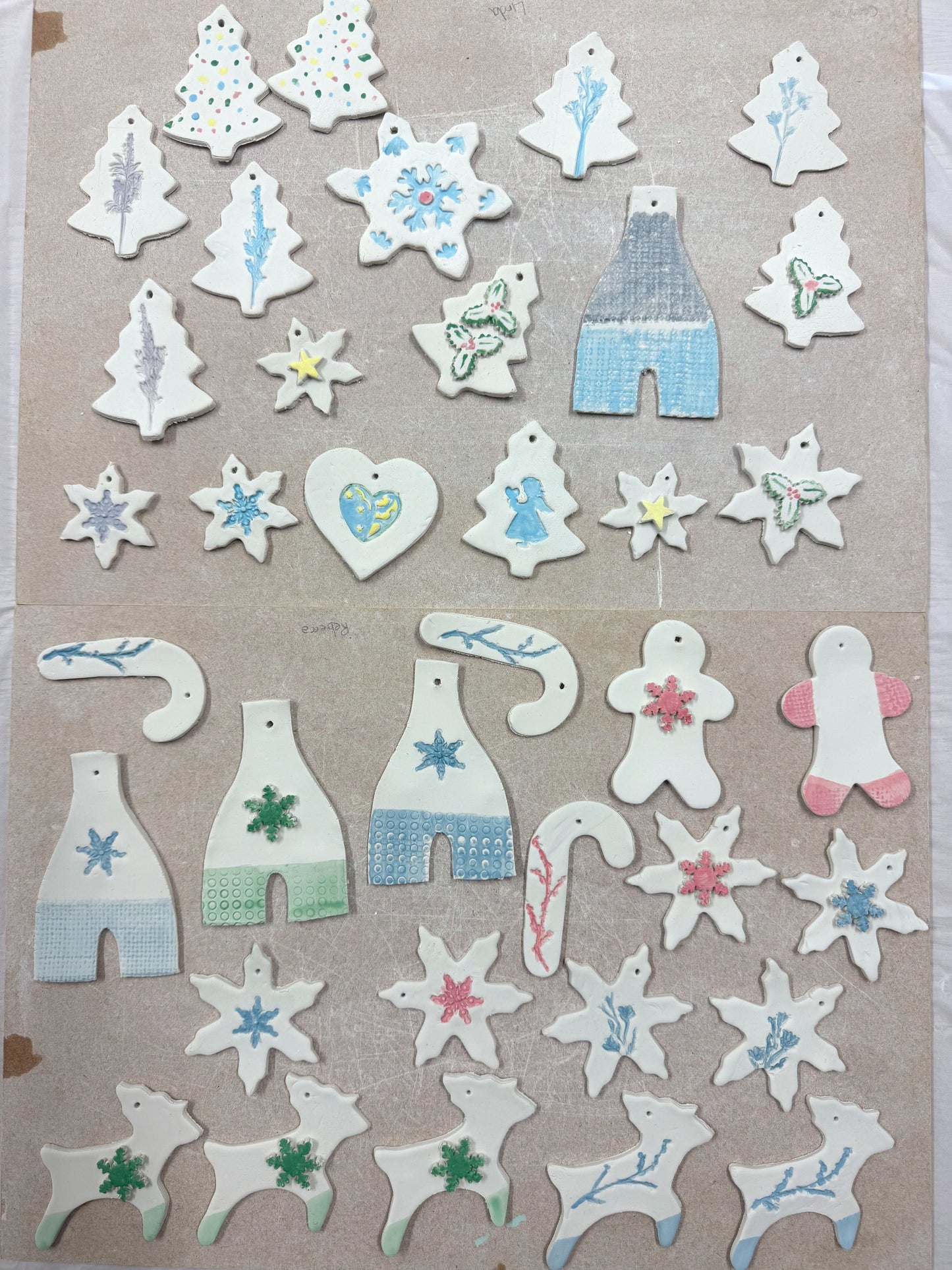 Porcelain Christmas Decoration & Garland Workshop