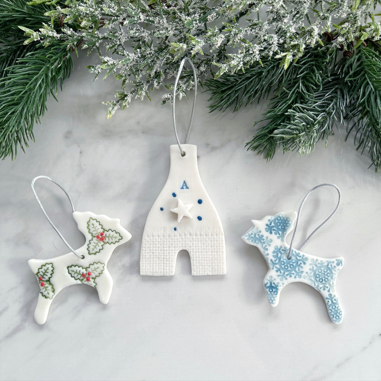 Porcelain Christmas Decoration & Garland Workshop