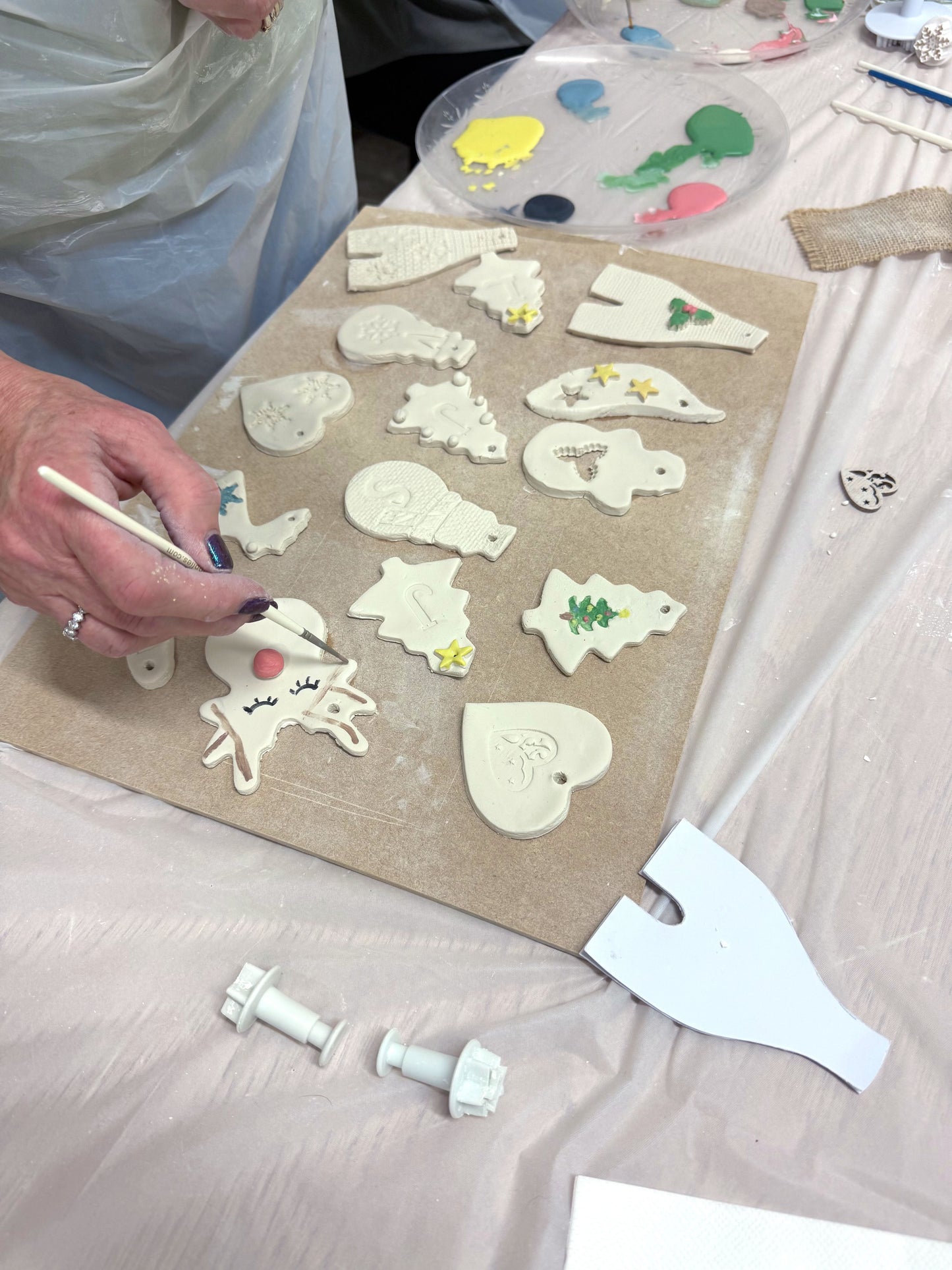 Porcelain Christmas Decoration & Garland Workshop