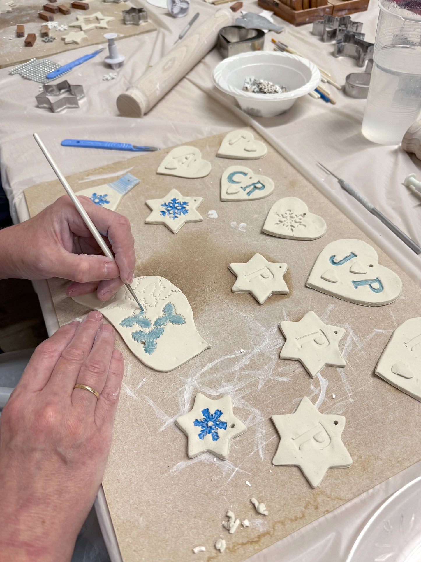 Porcelain Christmas Decoration & Garland Workshop