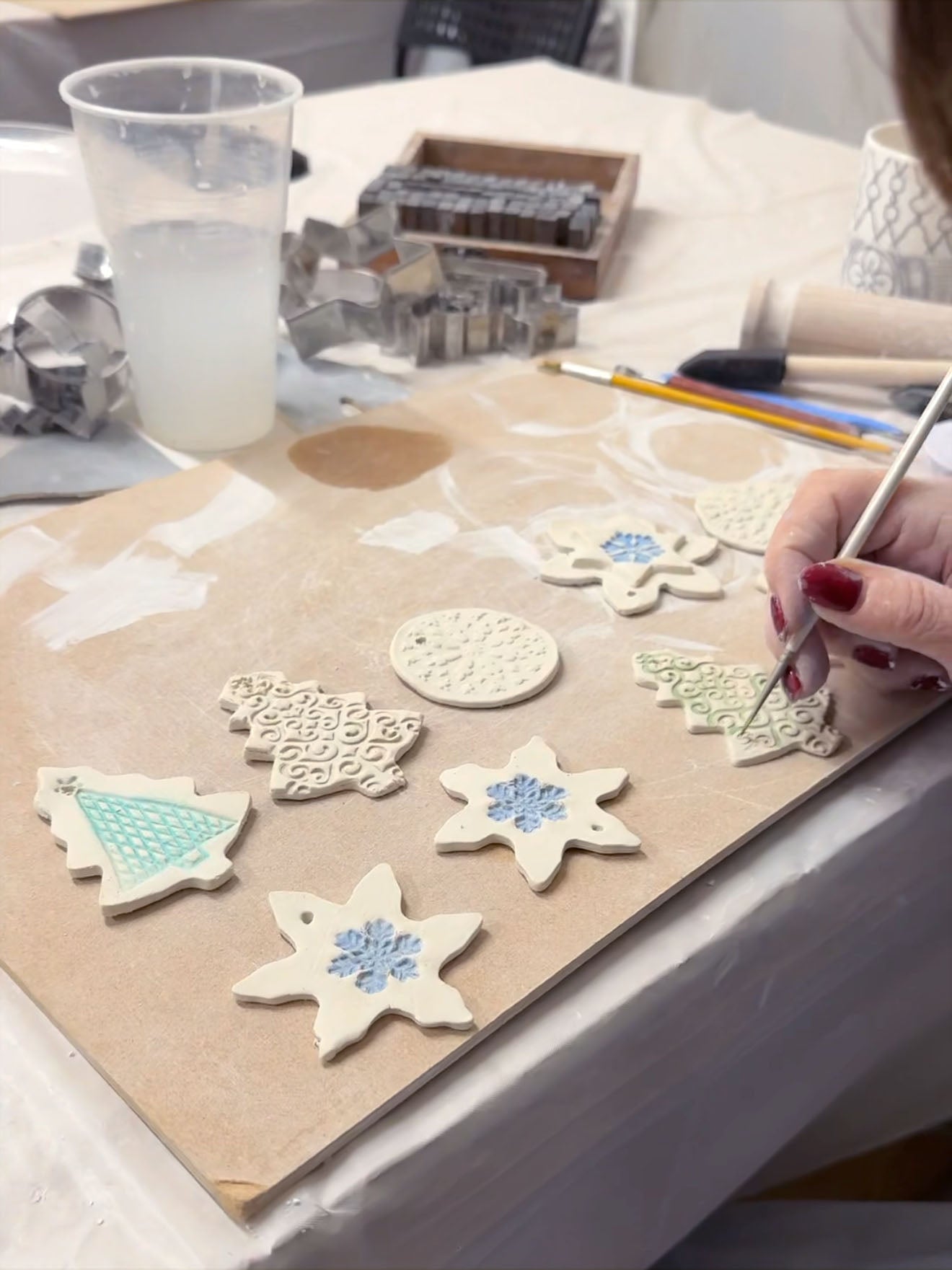 Porcelain Christmas Decoration & Garland Workshop