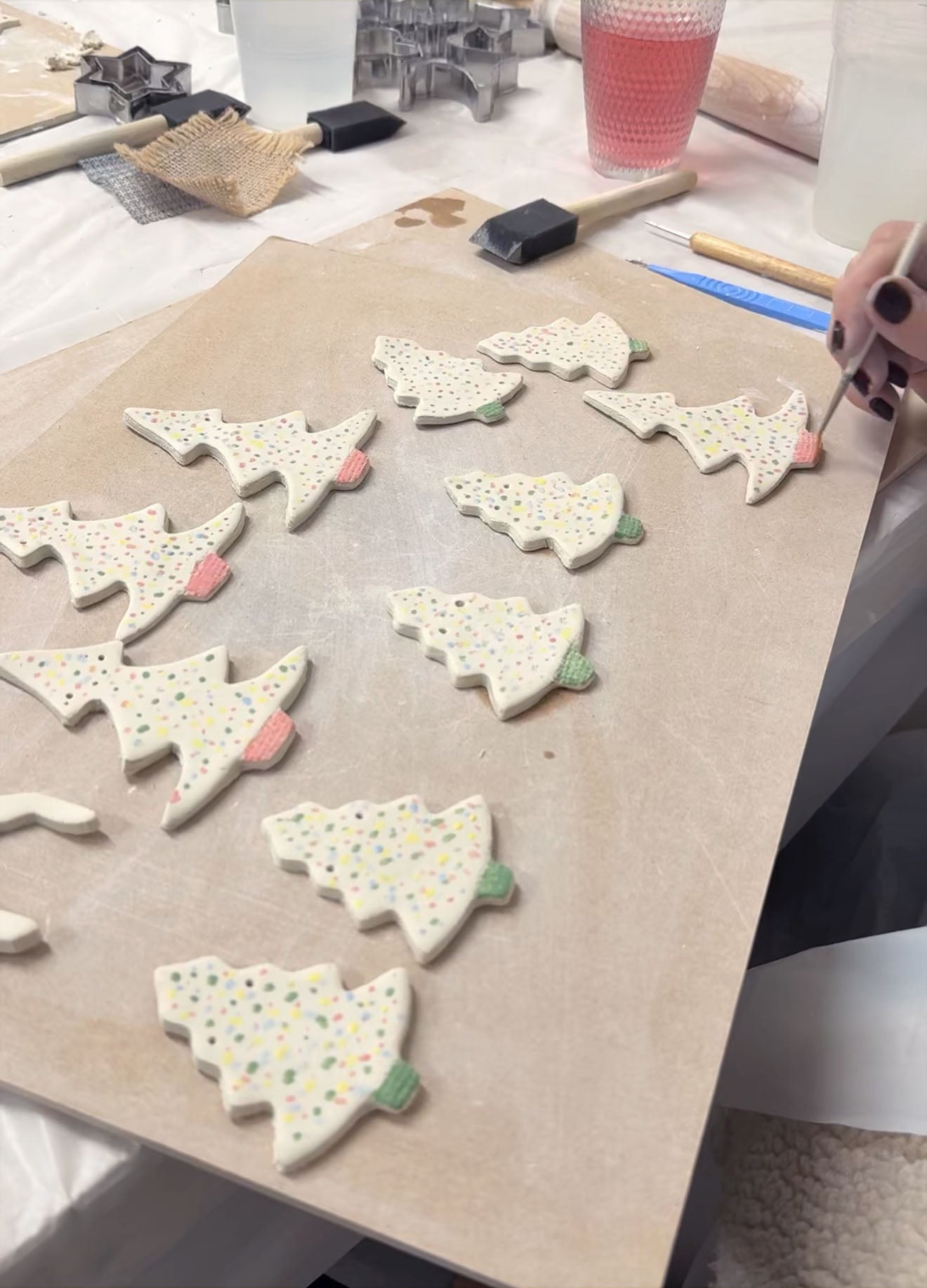Porcelain Christmas Decoration & Garland Workshop