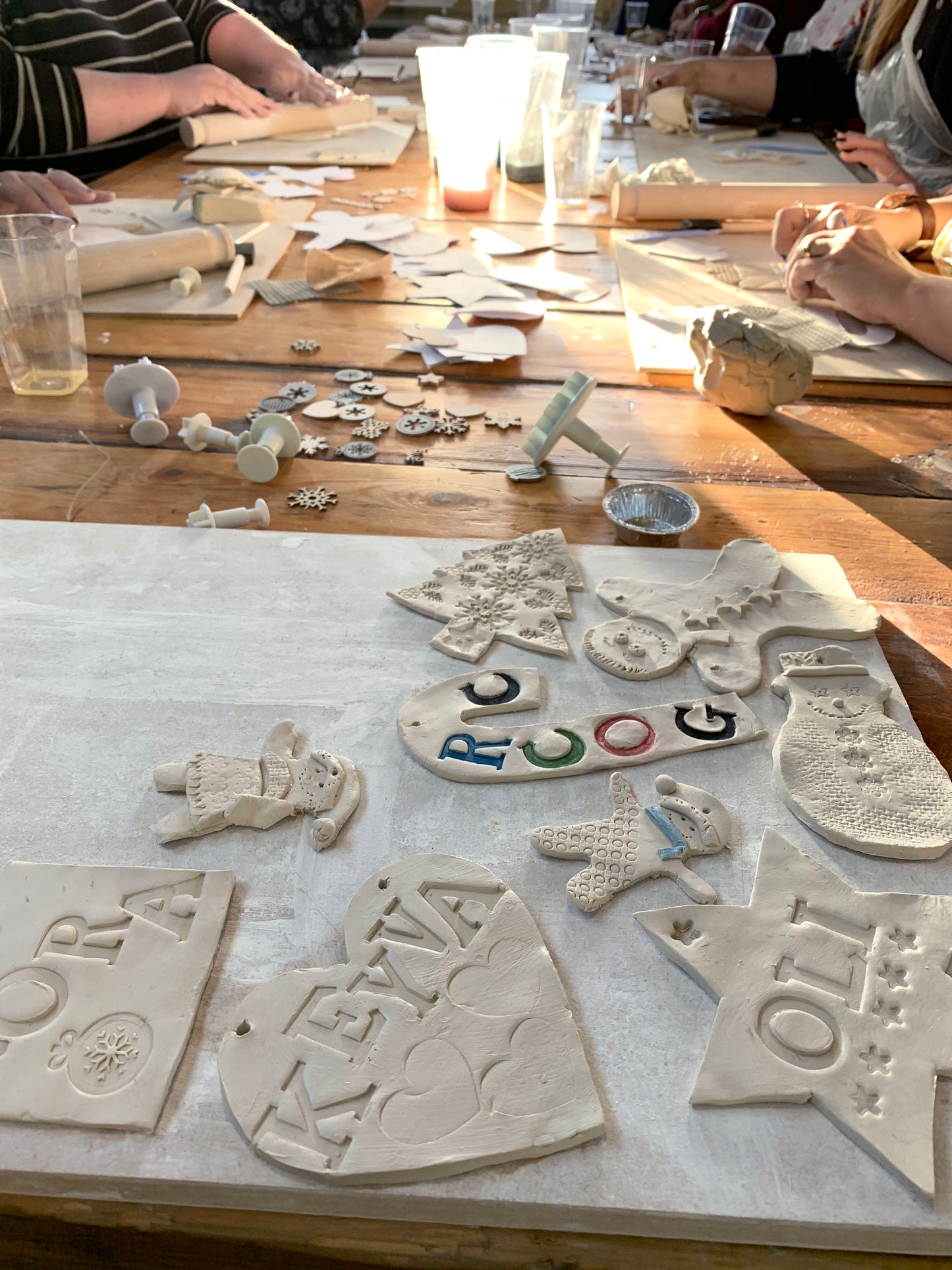 Porcelain Christmas Decoration & Garland Workshop