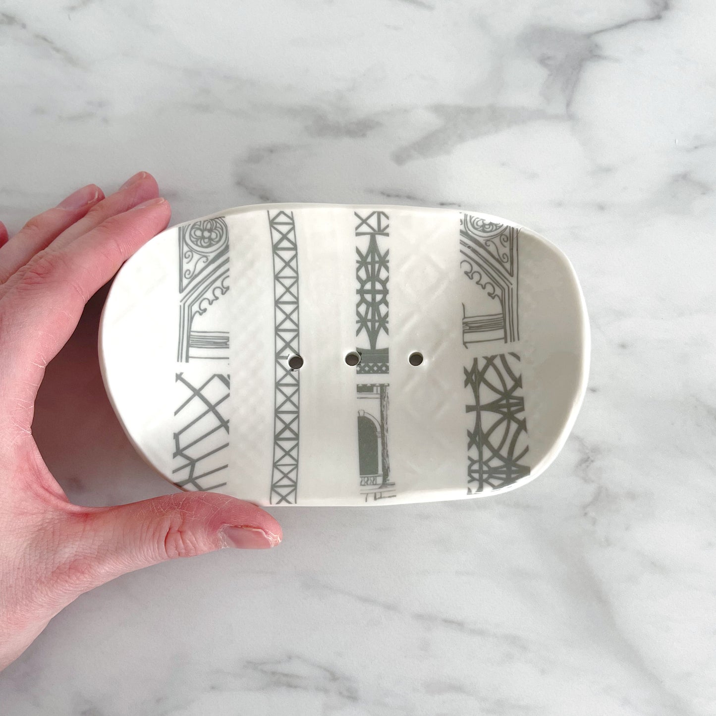 Architecture Porcelain Soap Dish