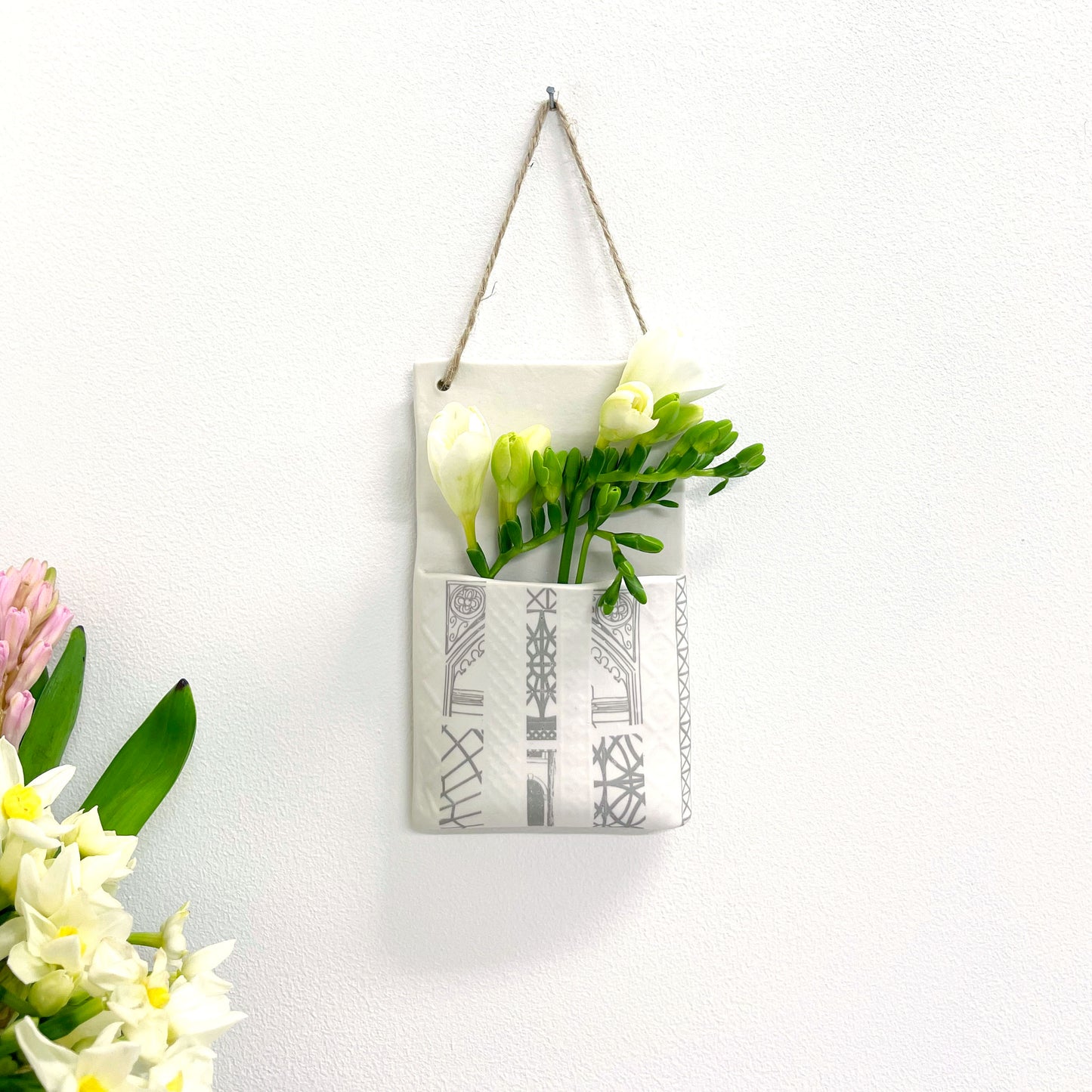 Wall Hanging Pocket Planter - Architecture Design